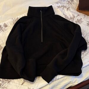 Black Half-Zip Pullover